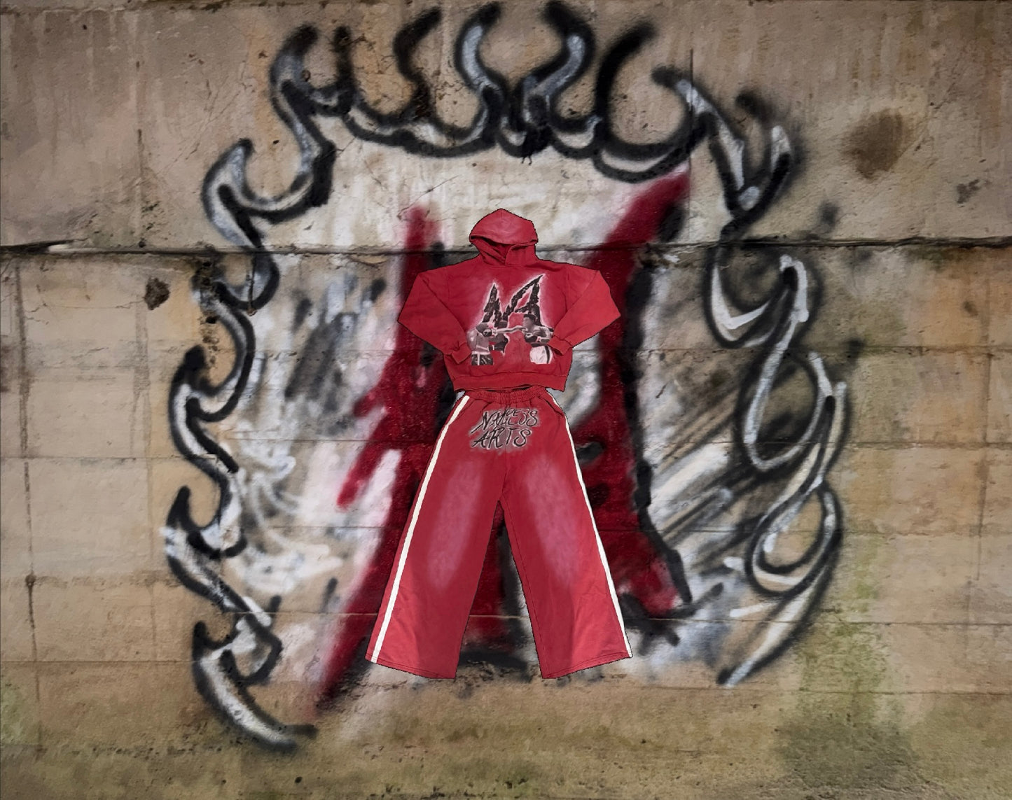 Nameless Arts Ali Hoodie set (Red)